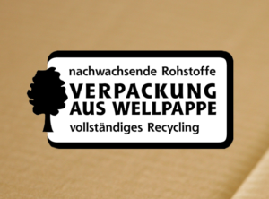 Recycling Zertifizierung Verpackung aus Wellpappe